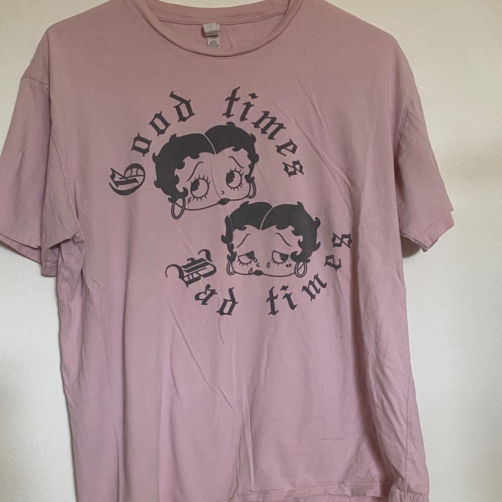 Pink Graphic Betty Boop T-Shirt